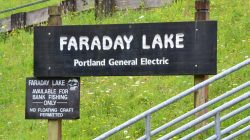 faraday lake sign
